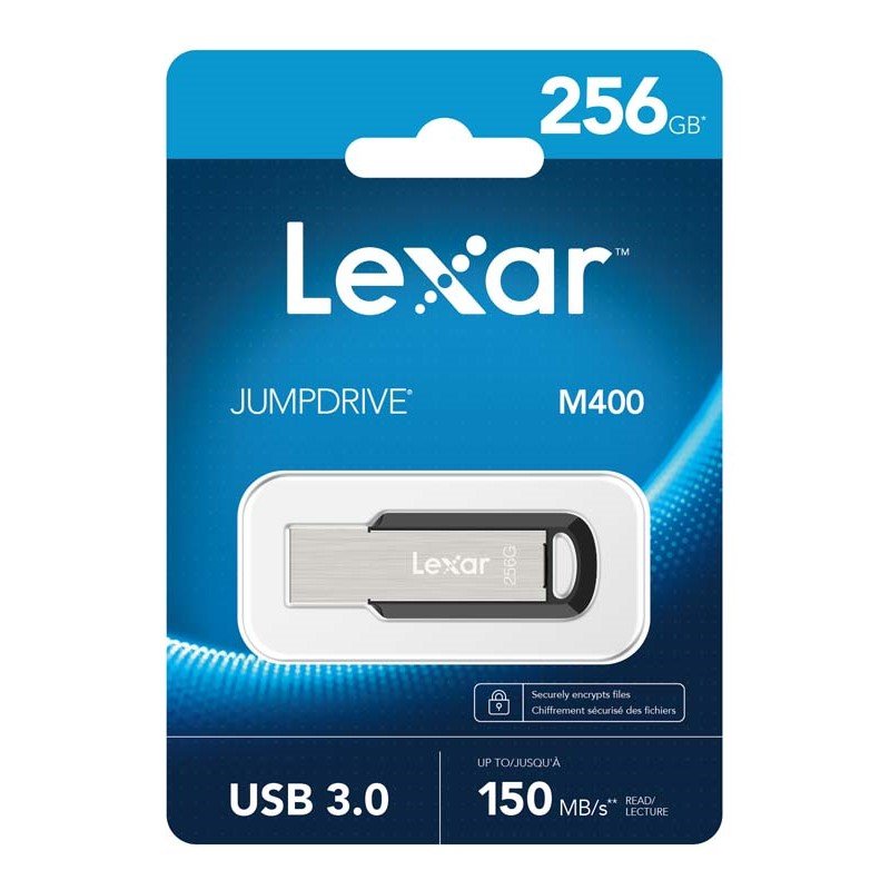 Lexar M400 256GB JumpDrive® USB3.0 Flash Drive, up to 150MB/s read the stylish