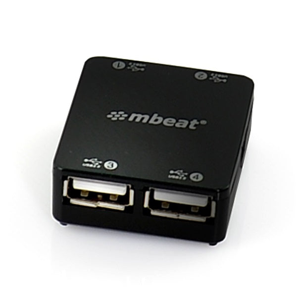 (LS)mbeat® 4 Port USB 2.0 Hub - USB 2.0 Plug and Play/ High Speed Interface/ Ideal for Notbook/PC/MAC users USB 2.0 Speed up to 480Mbps (EOL)