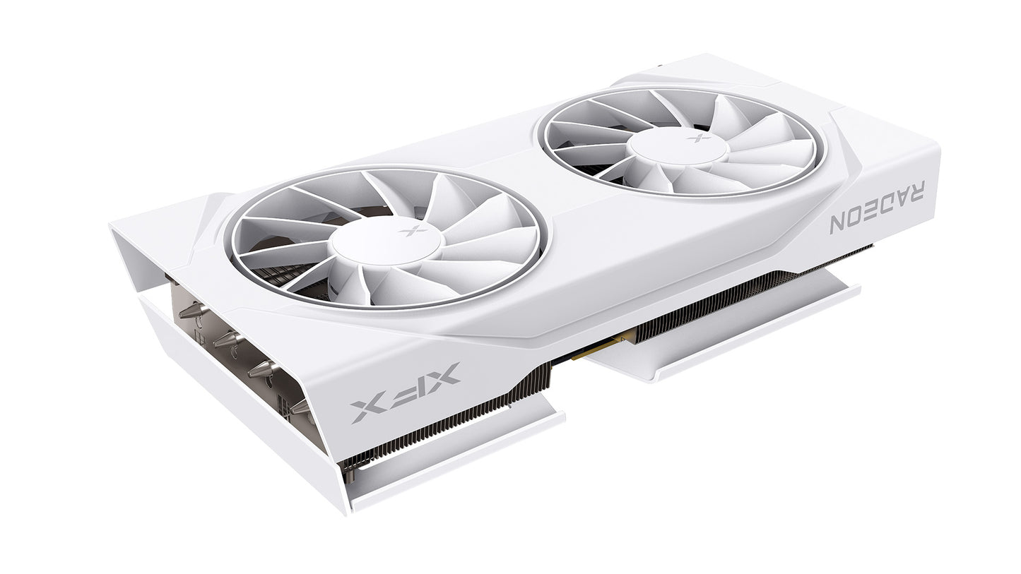 XFX Swift AMD Radeon RX 9060XT OC White Gaming Edition with 16GB GDDR6 HDMI 2xDP, AMD RDNAâ„¢ 4 (RX-96TSW16WBQ)