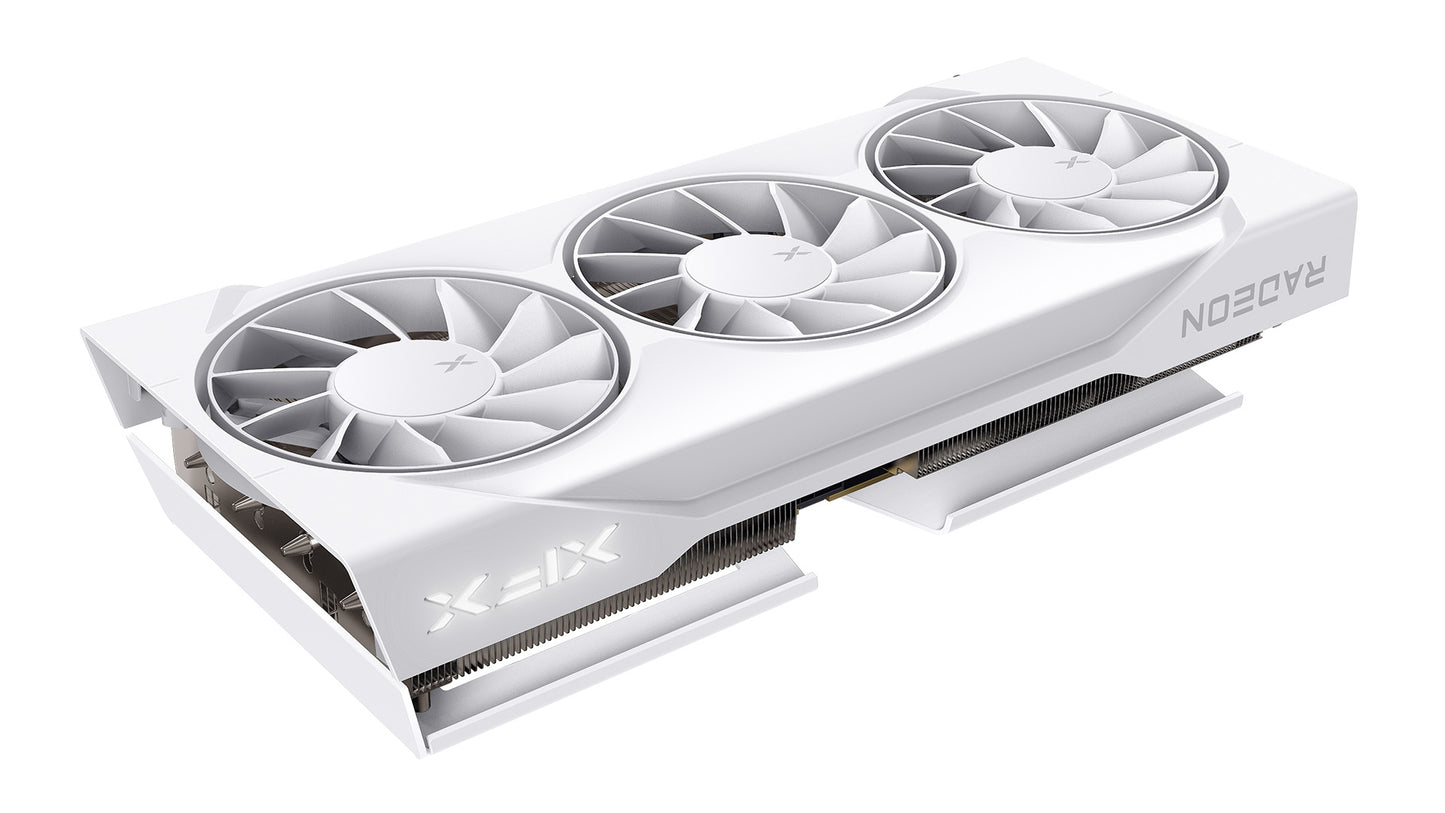 XFX Swift AMD Radeon RX 9060XT OC White Triple Fan Gaming Edition with 16GB GDDR6 HDMI 2xDP, AMD RDNAâ„¢ 4 (RX-96TS316W7)