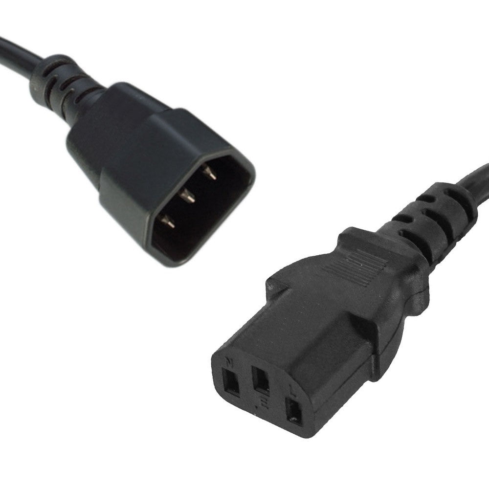 8Ware Power Cable Extension Cord 1.8m IEC-C14 to IEC-C13 Male to Female image 0
