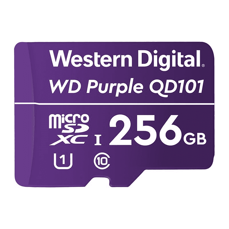 Western Digital WD Purple 256GB MicroSDXC Card 24/7 -25°C to 85°C Weather & Hu image 0