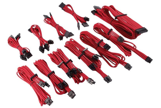 For Corsair PSU - Red Premium Individually Sleeved DC Cable Pro Kit, Type 4 (Gen image 1