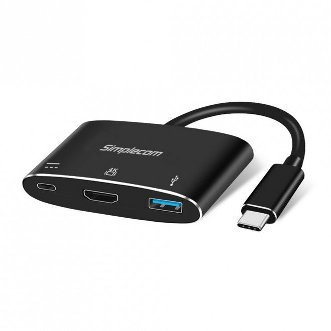 Simplecom DA310 USB 3.1 Type C to HDMI USB 3.0 Adapter with PD Charging (Support image 0