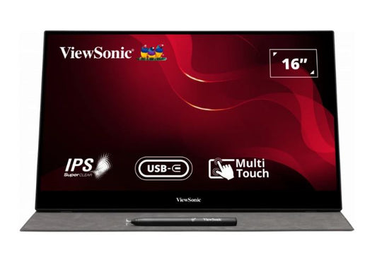 ViewSonic 16' TD1655 Touchscreen FHD IPS , 2x Type-C (Power in with Video & Dat image 1
