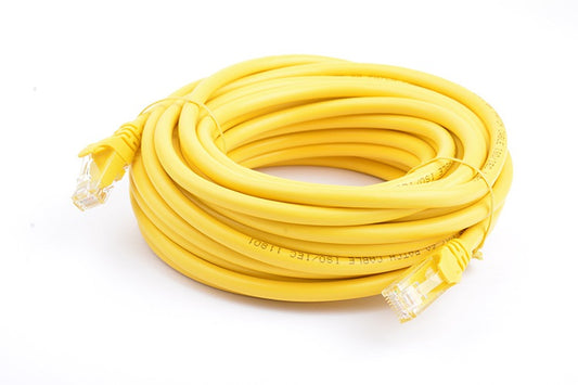 8Ware CAT6A Cable 10m - Yellow Color RJ45 Ethernet Network LAN UTP Patch Cord Sn image 1