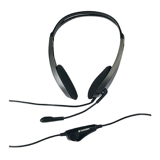 Verbatim Multimedia Headset with Microphone - Headphones Wide Frequency Stereo, image 1