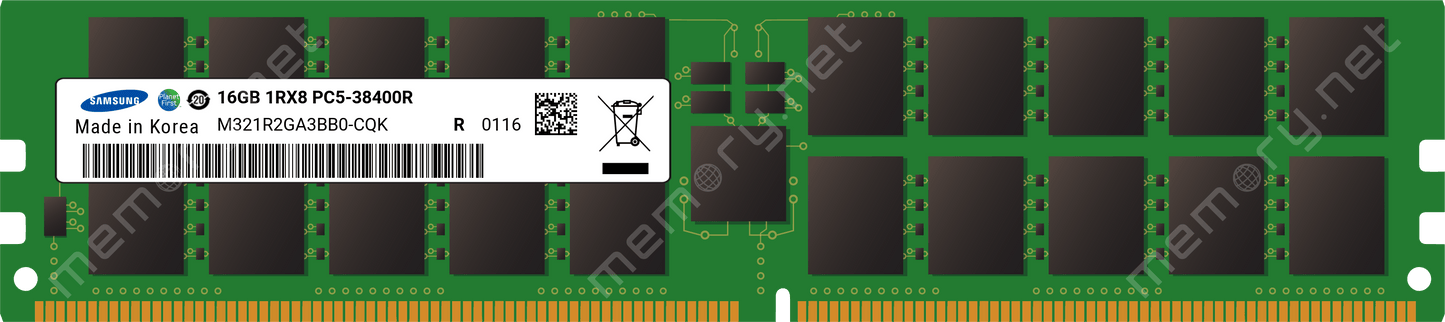 (Bulk Pack) Samsung 16GB Gaming Memory DDR5 KIT4800MHz UDIMM CL40 1YW image 0