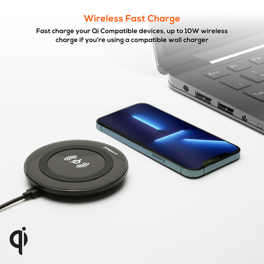mbeat Gorilla Power 10W Qi Certified Wireless Charging Pad image 1