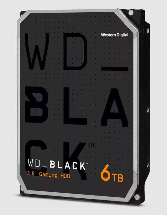 Western Digital WD Black 6TB 3.5' HDD SATA 6gb/s 7200RPM 256MB Cache CMR Tech fo image 1
