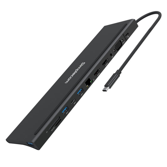 Simplecom CHN622 USB-C 12-in-1 Multiport Docking Station Laptop Stand Dual HDMI image 1
