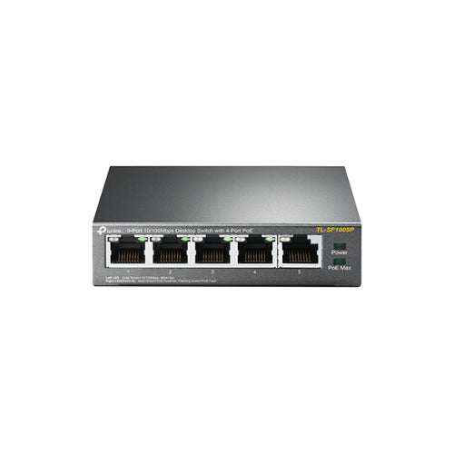 TP-Link TL-SF1005P 5-Port 10/100Mbps Desktop Switch with 4-Port PoE 67W IEEE 802 image 1