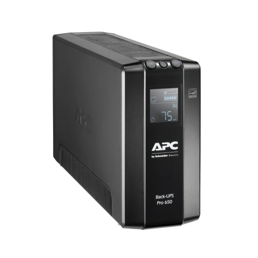 APC Back-UPS Pro 650VA/390W Line Interactive UPS, Tower, 230V/10A Input, 6x IEC image 1
