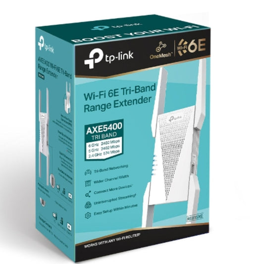 TP-Link RE815XE AXE5400 Mesh Wi-Fi 6E Range Extender 574Mbps @2.4 GHz, 2402Mbps image 1