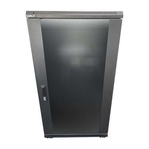 LDR Assembled 22U Server Rack Cabinet (L600mm x W1000mm x H1070mm), Glass Door,1 image 1