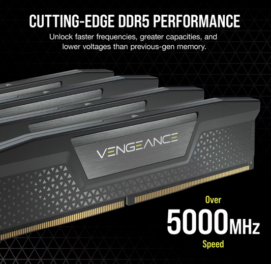 Corsair VENGEANCE® RGB 192GB (4x48GB) DDR5 DRAM 5200MT/s CL38 Memory Kit — Bl image 1