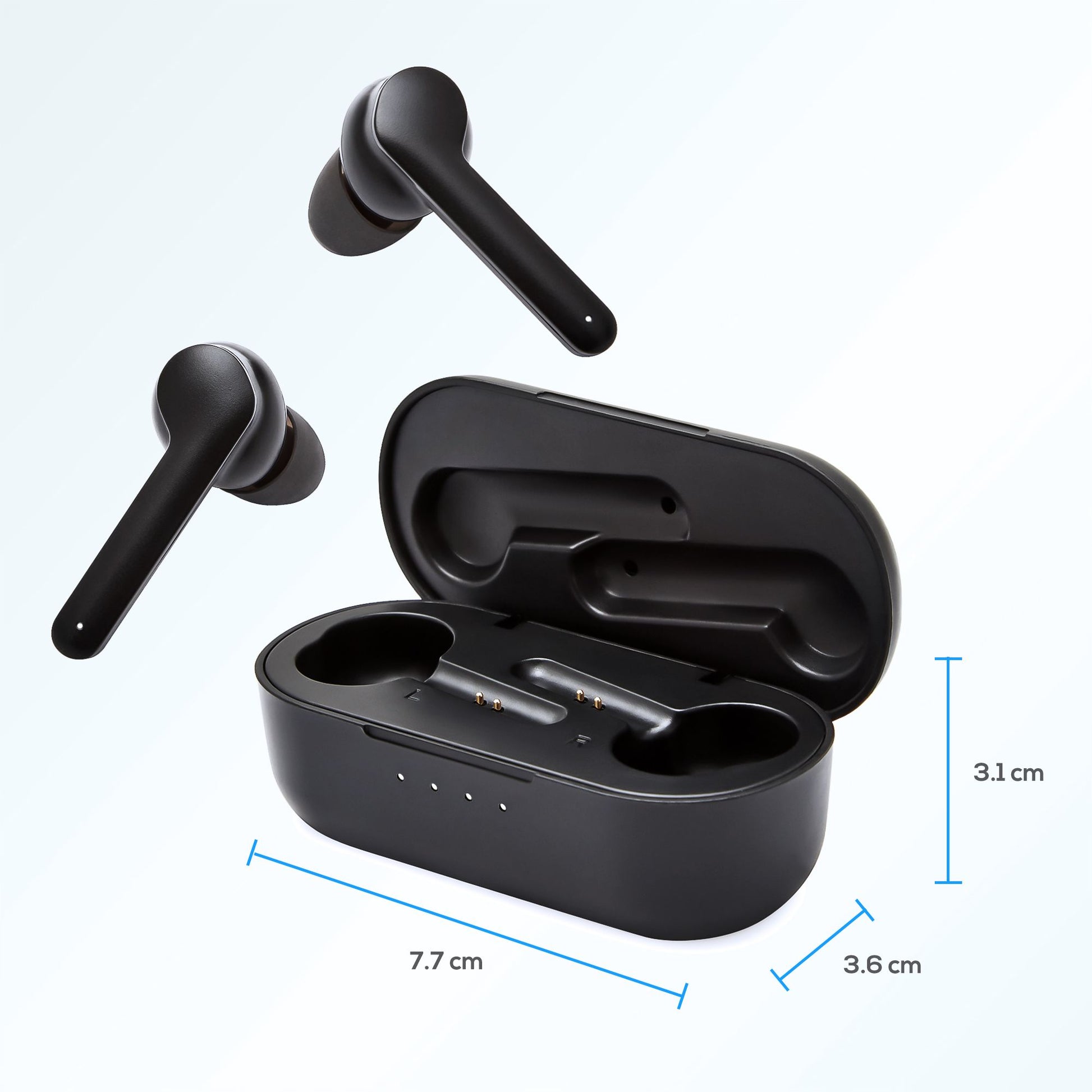 mbeat® E2 True Wireless Earbuds/Earphones - Up to 4hr Play time, 14hr Charge Ca image 2