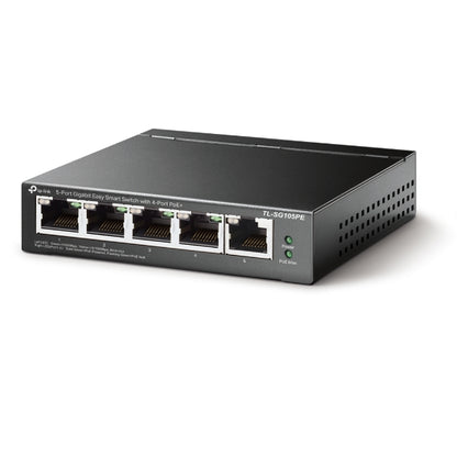 TP-Link TL-SG105PE 5-Port Gigabit Easy Smart Switch with 4-Port PoE+, Up To 65W image 2