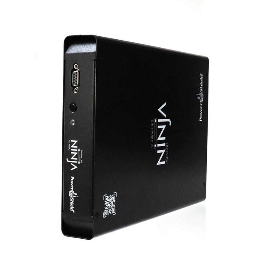 PowerShield Ninja Slimline 600VA UPS, LiFePO4, 2x IEC Outputs, Lithium-iron Phos image 1