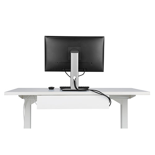 Brateck Under-Desk Cable Tray Organizer  Dimensions:600x114x76mm - White image 2