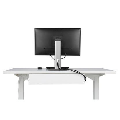 Brateck Under-Desk Cable Tray Organizer  Dimensions:600x114x76mm - White image 2