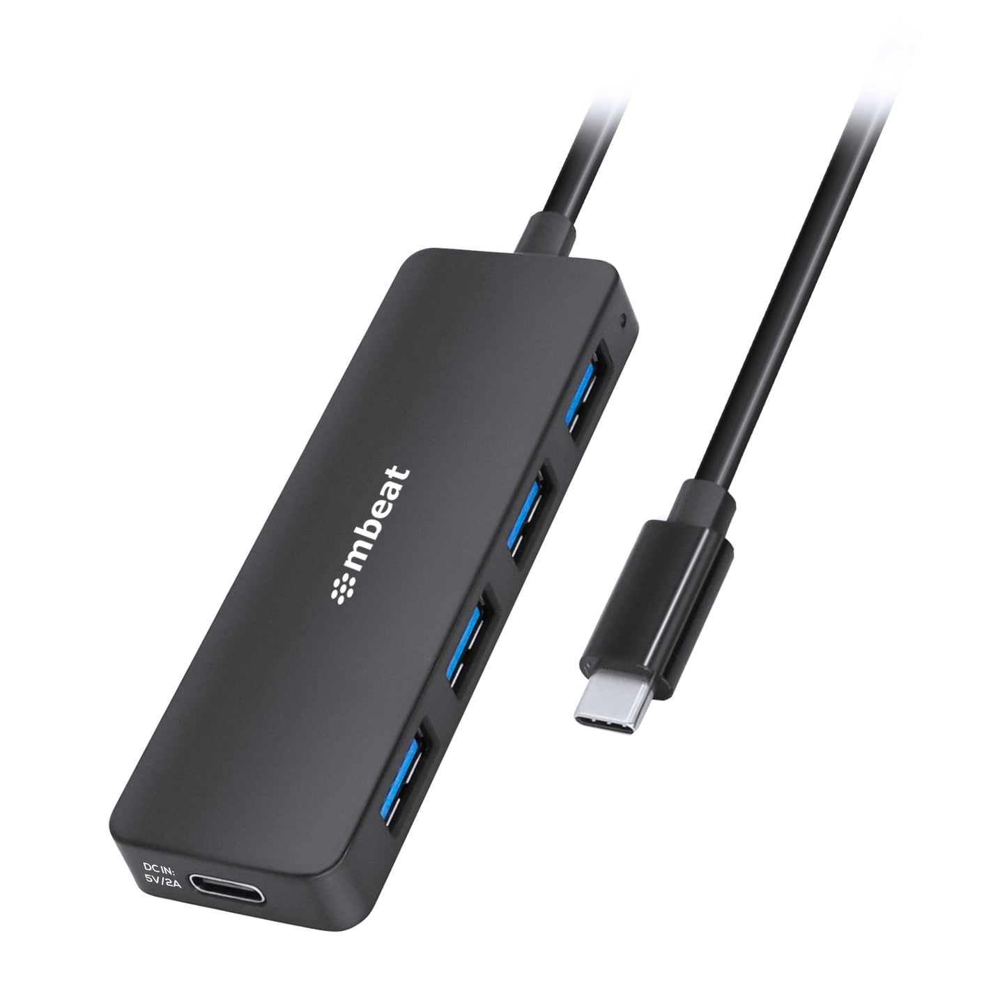 mbeat 4-Port USB-C Hub with USB-C DC Port  Compact and Portable Design  Flexible image 0