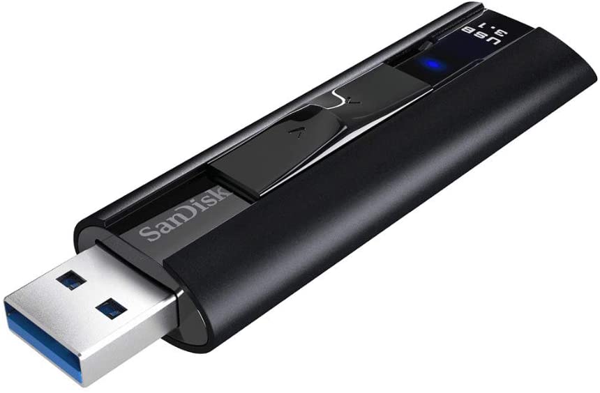 SanDisk 128GB Extreme Pro USB3.1 Solid State Flash Drive CZ880 Black 420MB/s Lif image 2