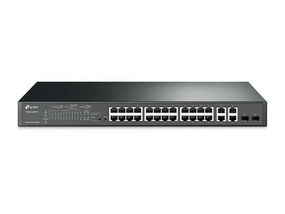 TP-Link T1500-28PCT (TL-SL2428P) JetStream 24-Port 10/100Mbps + 4-Port Gigabit S image 3