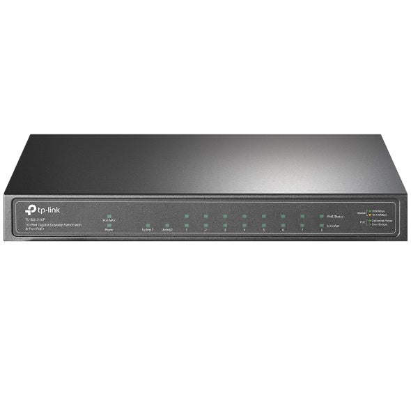 TP-Link TL-SG1210P 10-Port Gigabit Desktop Switch with 8-Port PoE+ IGMP Snooping image 0