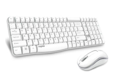 RAPOO X1800S 2.4GHz Wireless Optical Keyboard Mouse Combo Black - 1000DPI Nano R image 1