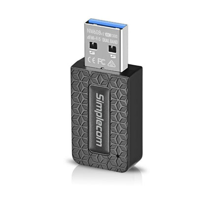 Simplecom NW608v2 WiFi 5 AC1300 Dual-Band USB 3.0 Wireless Adapter image 0