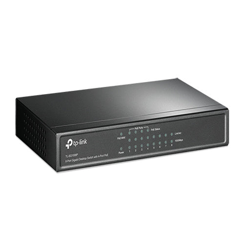 TP-Link TL-SG1008P 8-Port Gigabit Desktop Unmanaged Switch with 4-Port PoE 53W I image 2