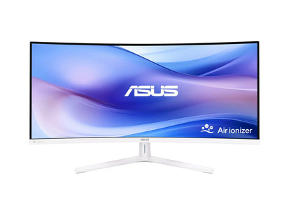 ASUS VU34WCIP-W 34' Eye Care Monitor, WQHD (3440x1440), 1500R Curvature, Framele image 0