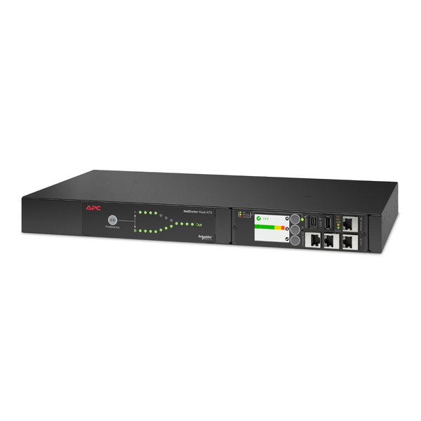 APC Netshelter Automatic Transfer Switch, 1U RM, 2x 230V/10A Input, 12x IEC C13 image 0