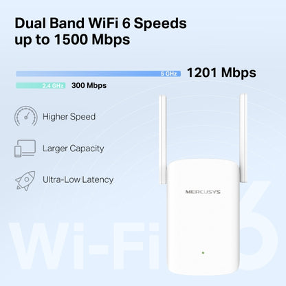 Mercusys ME60X AX1500 Wi-Fi 6 Range Extender, Dual Band Speeds up to 1500Mbps, 3 image 3