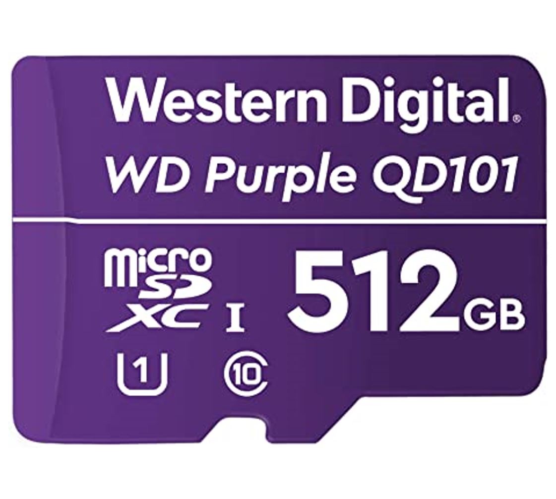 Western Digital WD Purple 512GB MicroSDXC Card 24/7 -25°C to 85°C Weather & Hu image 0