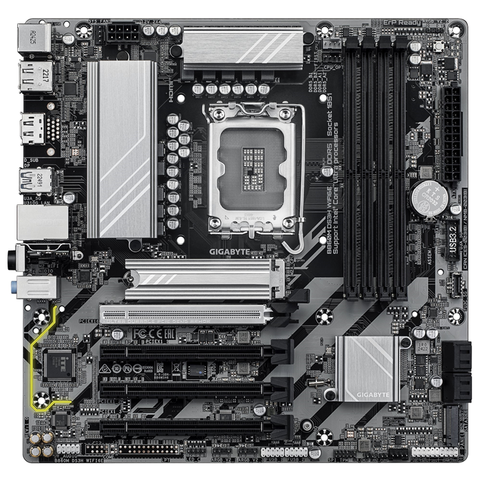 Gigabyte M/B B860M DS3H WIFI6E 1.0, Intel ® B860, 4 x DDR5 up to 256 GB, 1x HDM image 1