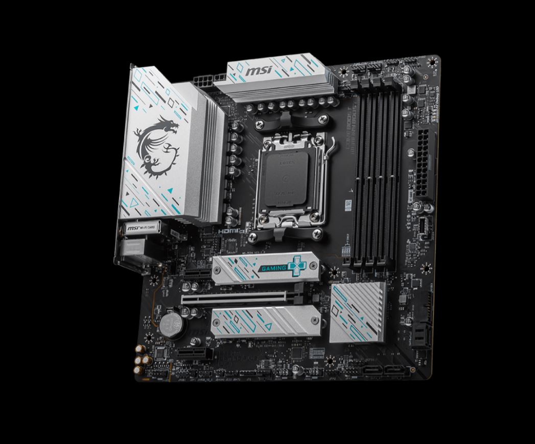 MSI B650M GAMING PLUS WIF AMD AM5 mATX Motherboard, 4x DDR5, 1x PCI-E x16, 2x PC image 2