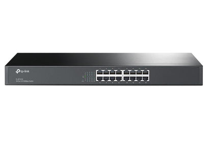 TP-Link TL-SF1016 16-Port 10/100Mbps Rackmount Switch MAC MDI/MDIX Steel Case image 0