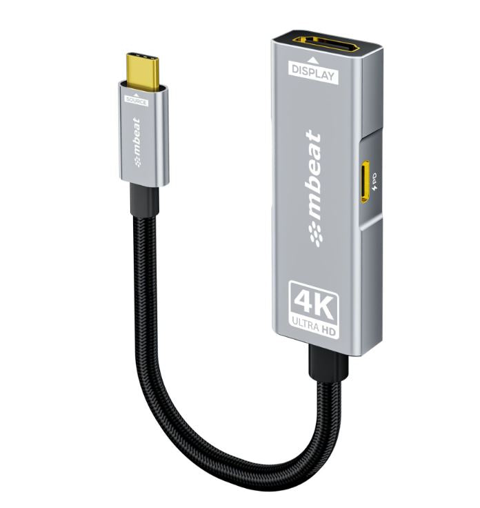 mbeat Tough Link USB-C to HDMI Adapter with 100W PD - Space Grey  5V-20V/5A, 100 image 2