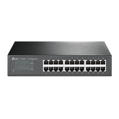 TP-Link TL-SG1024D 24-Port Gigabit Desktop/Rackmount Unmanaged Switch energy-eff image 0