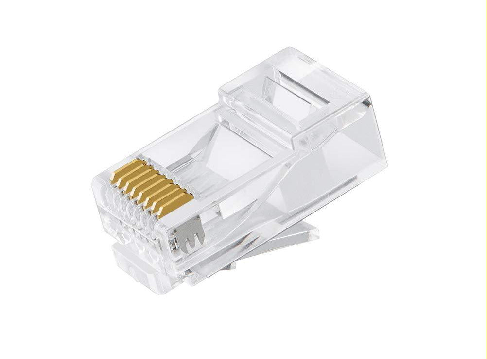 Astrotek CAT6 UTP -RJ45 Connector 8P8C Network Plug 3 Prong Blade 3U'  Gold plat image 0