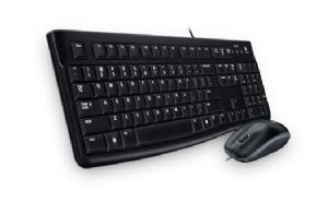 Logitech MK120 Keyboard & Mouse Combo Quiet typing and Spill resistant High-defi image 0