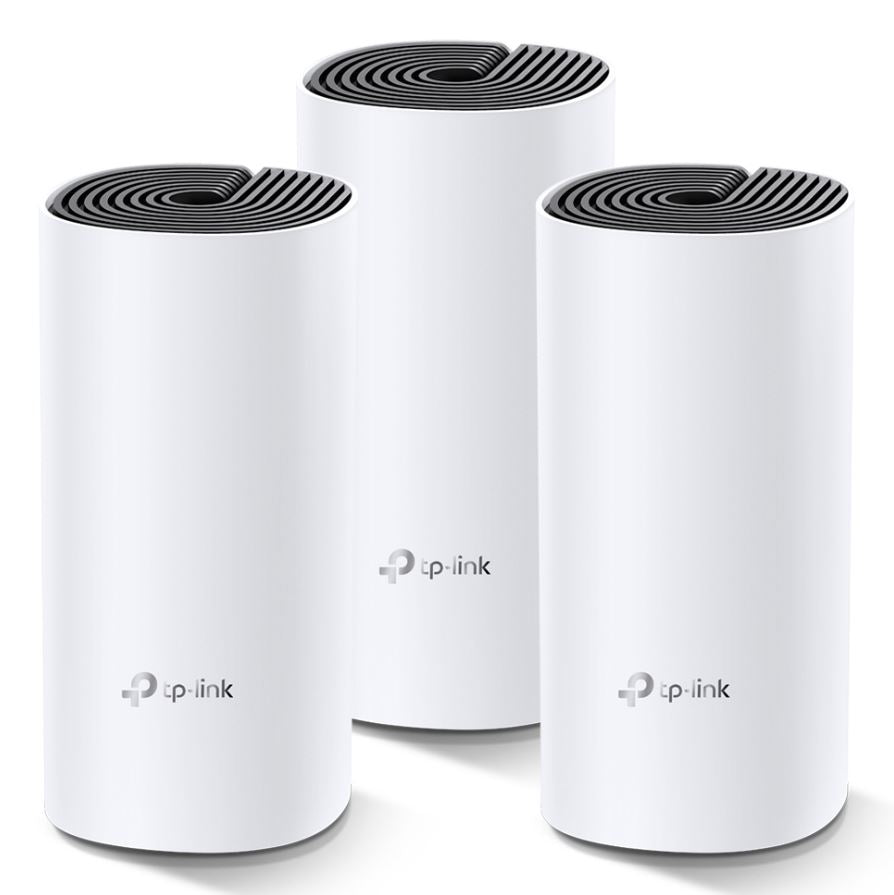 TP-Link Deco M4 (3-pack) AC1200 Whole Home Mesh Wi-Fi System.  ~370sqm Coverage, image 0