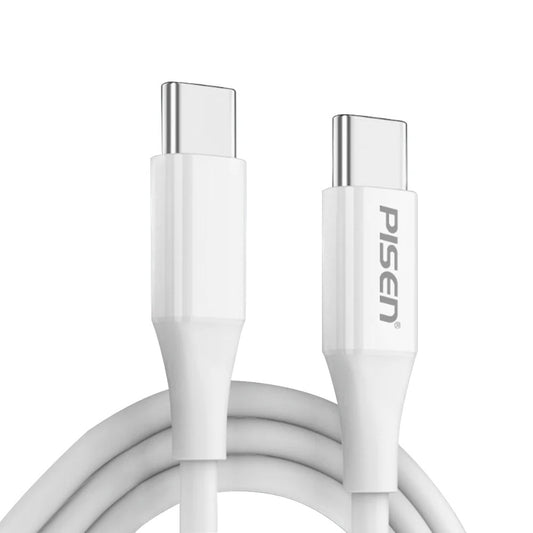 Pisen Mr White USB-C to USB-C PD 60W Cable (1M) - Support Both Fast Charging and image 0