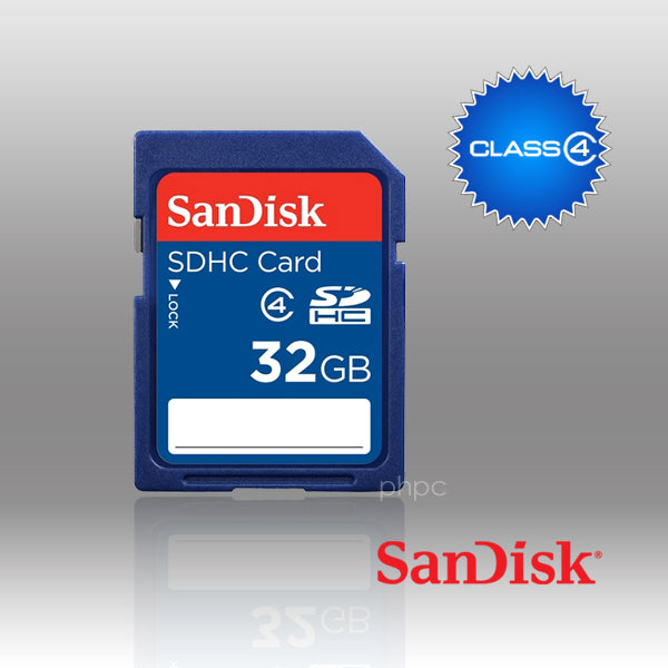 SanDisk SDHC 32GB Class 4 SD Memory Card