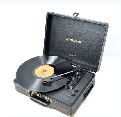 mbeat® Uptown Retro Bluetooth Turntable &  Cassette Player, Bluetooth Streaming image 1