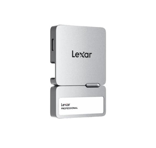 Lexar Professional Go Portable SSD with Hub, SL400, 1TB, Silver, Up to 1050MB/s image 1