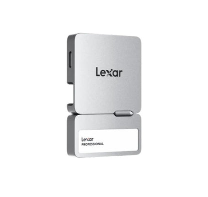 Lexar Professional Go Portable SSD with Hub, SL400, 1TB, Silver, Up to 1050MB/s image 1