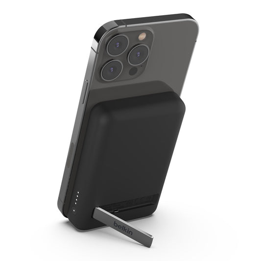 Belkin BoostCharge Magnetic Wireless Power Bank 5K + Stand - Black (BPD004btBK), image 0